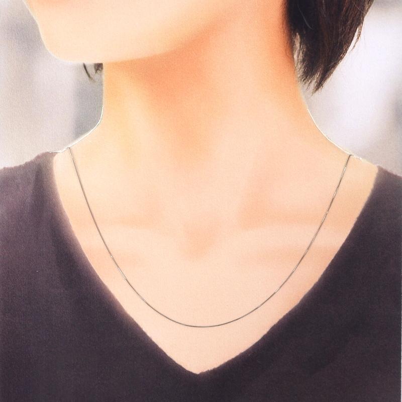ベネチアン チェーン ネックレス Pt850 45cm 1.5g プラチナ850
