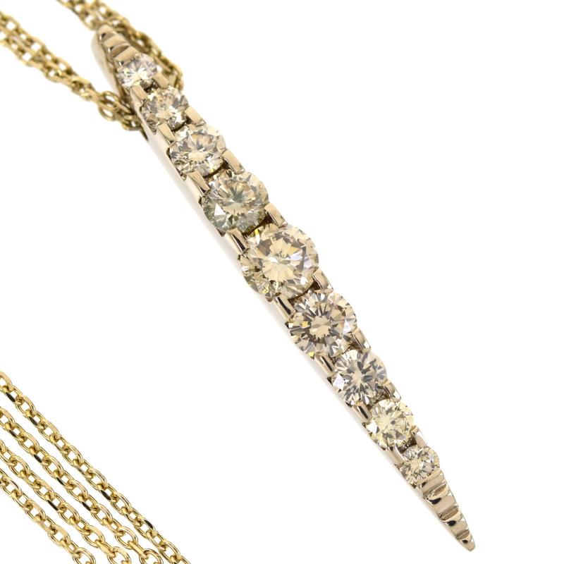 カシケイ ネイキッド ネックレス ペンダント ブラウンダイヤモンド