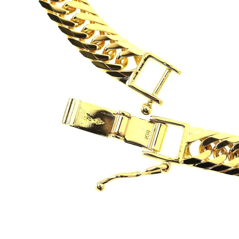 喜平 ネックレス 八面トリプル喜平 40cm 30.4g 18k 18金 イエロー 
