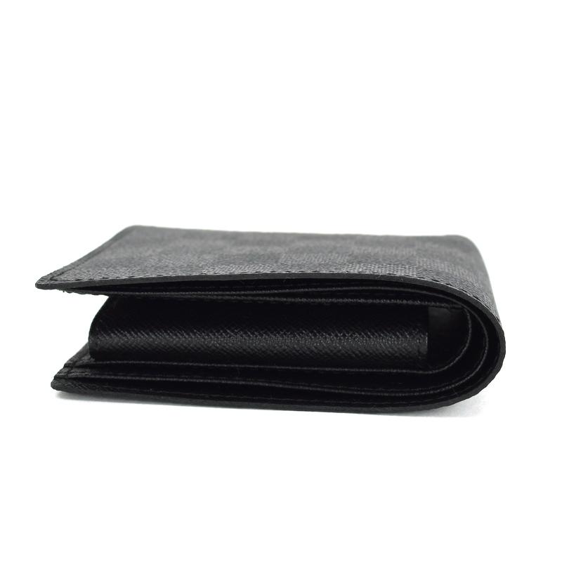 ルイヴィトン N62664 二つ折り財布 ブラック  LOUIS VUITTON ポルトフォイユ・マルコ ダミエグラフィット LOUIS VUITTON（ルイ・ヴィトン） 財布 メンズ ポルトフォイユ・マルコ