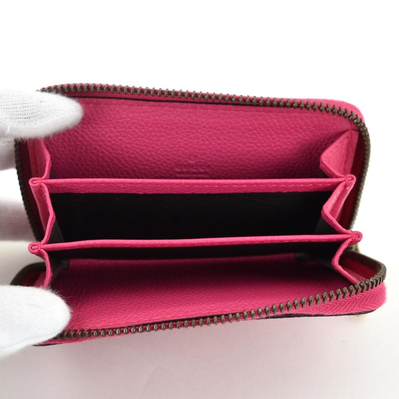 GUCCI（グッチ） コインケース ヴィンテージロゴ 496319 ピンク レザー