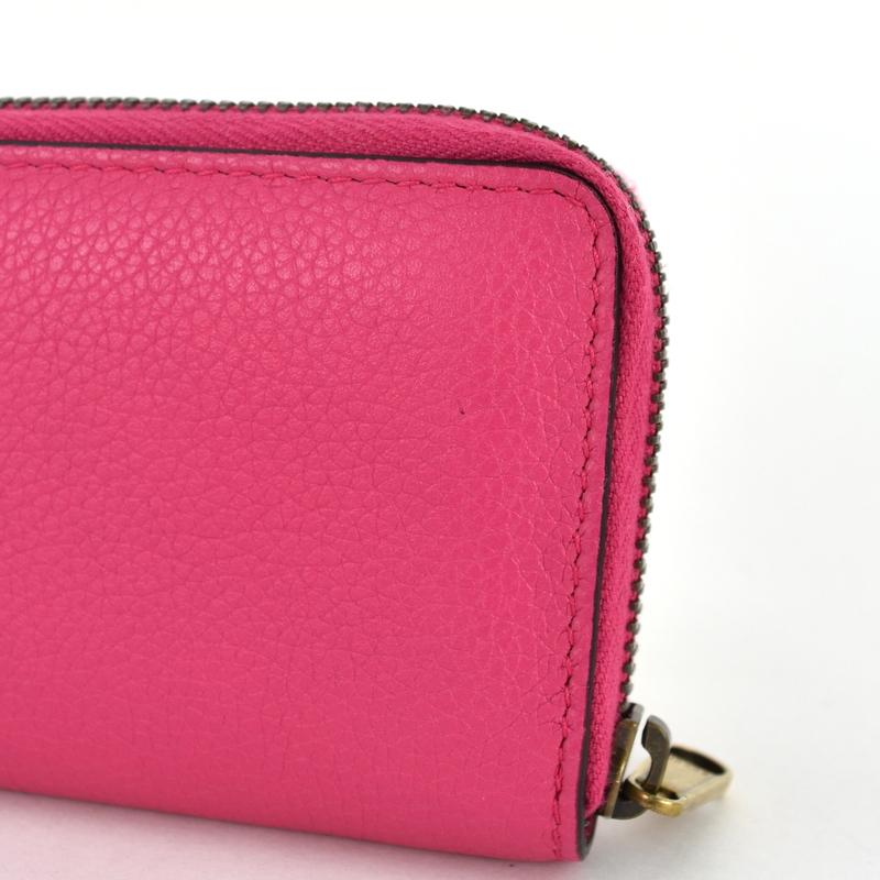 GUCCI（グッチ） コインケース ヴィンテージロゴ 496319 ピンク レザー