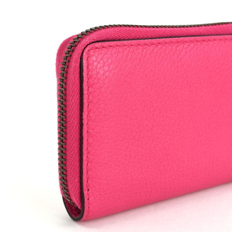 GUCCI（グッチ） コインケース ヴィンテージロゴ 496319 ピンク レザー