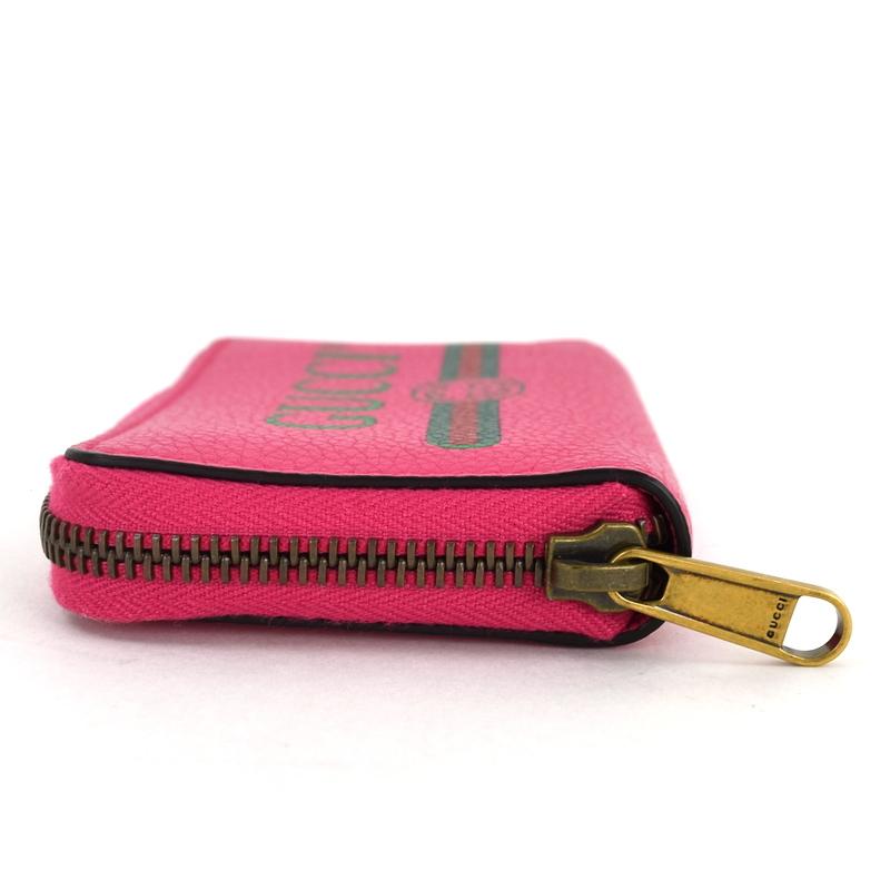 GUCCI（グッチ） コインケース ヴィンテージロゴ 496319 ピンク レザー