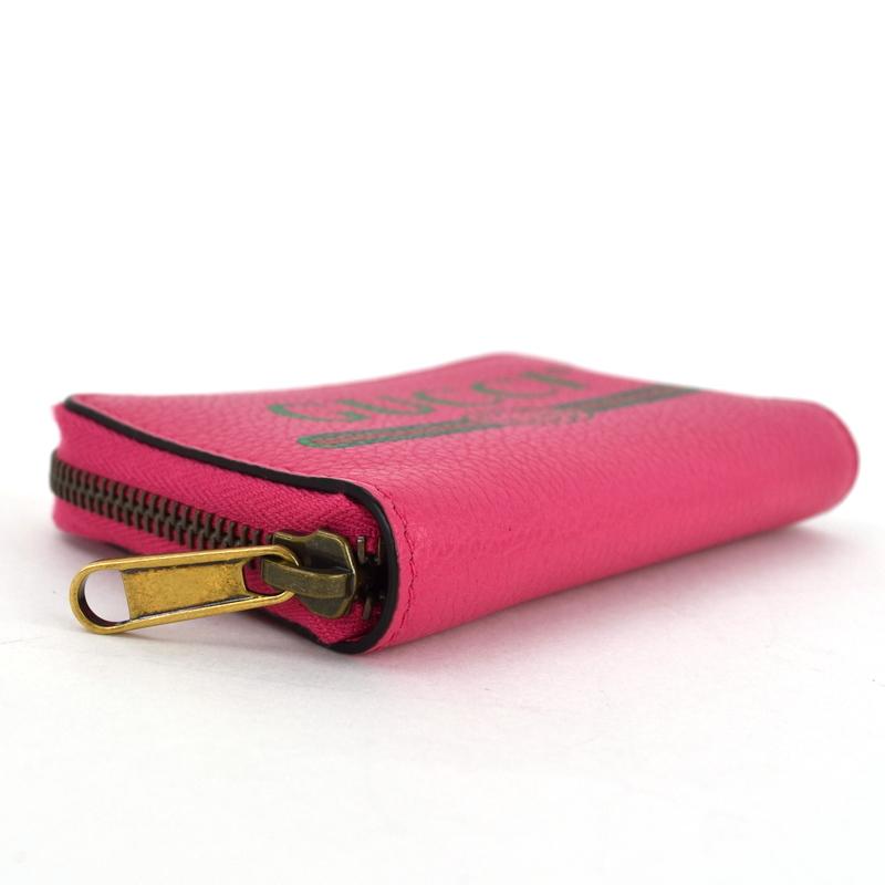 GUCCI（グッチ） コインケース ヴィンテージロゴ 496319 ピンク レザー