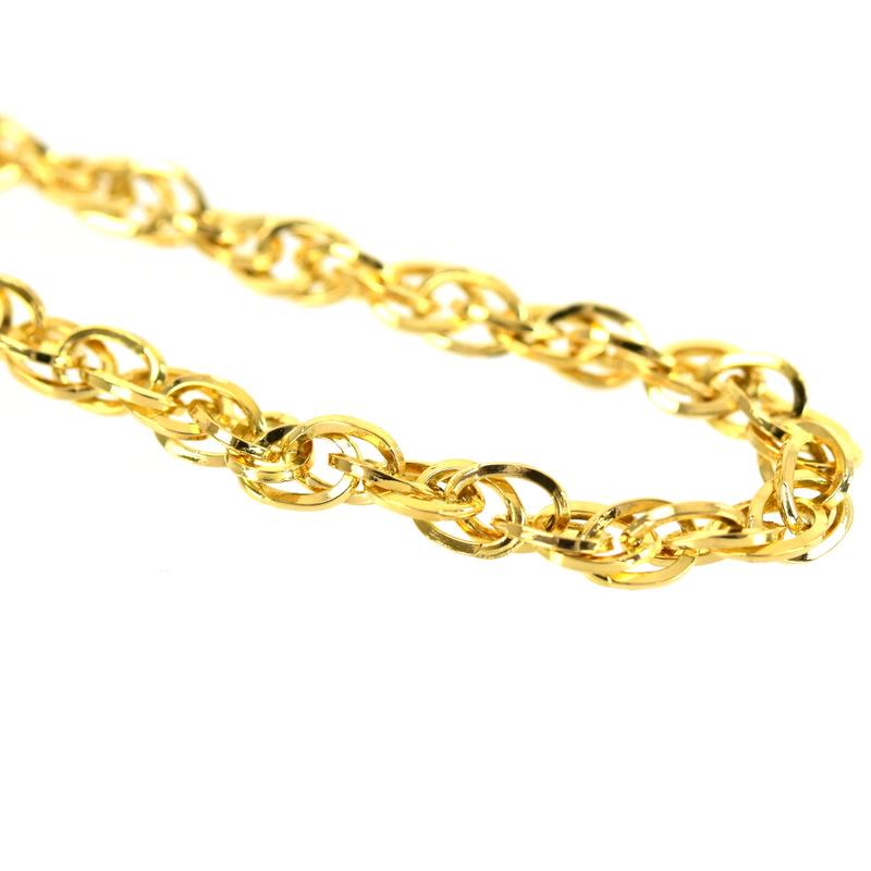 ブレスレット レディース 18k 18金 イエローゴールド 18cm〜16.5cm