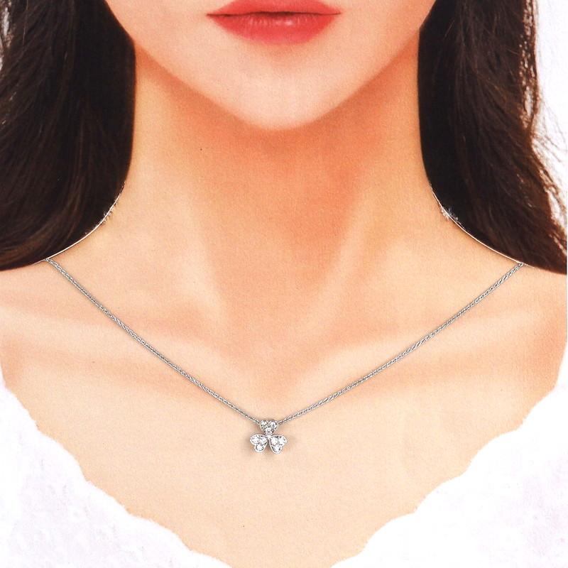 K18WG 1.2g パイナップルチャームネックレス18金 750 K18