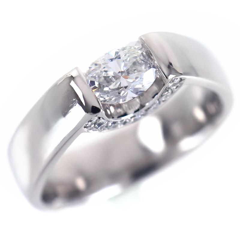 ダイヤモンド リング プラチナ 11.5号 0.453ct 0.14ct Pt900 