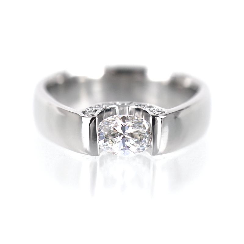 ダイヤモンド リング プラチナ 11.5号 0.453ct 0.14ct Pt900