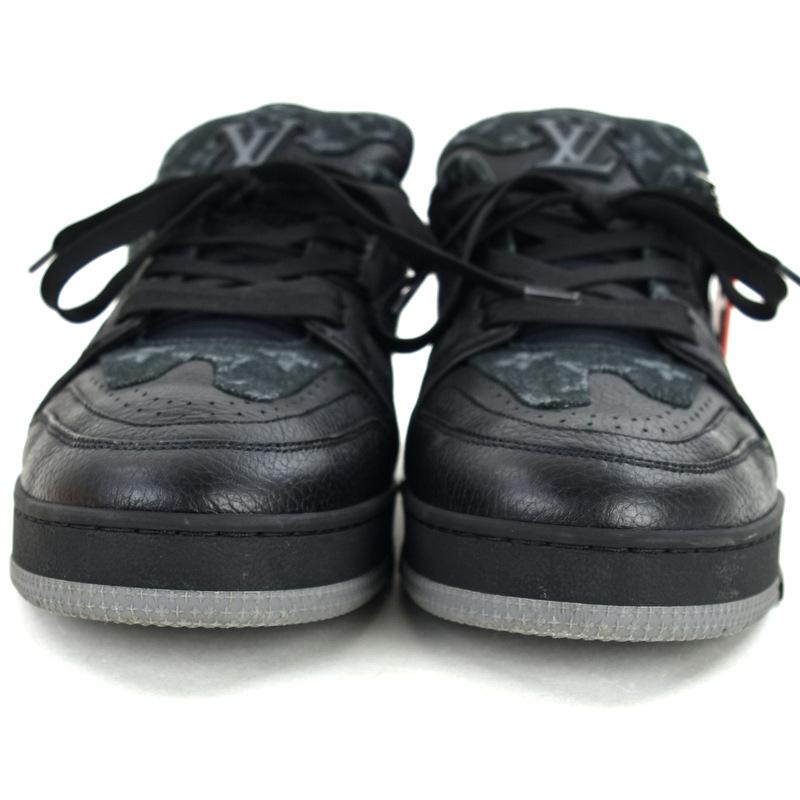 LOUIS VUITTON トレイナーモノグラム デニム ブラック LVトレーナー・ラインスニーカー モノグラム デニム ブラック