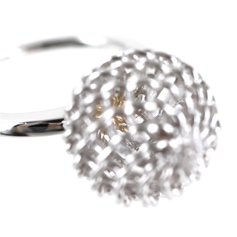 リング ダイヤモンド 0.03ct 18k 18金 ホワイトゴールド 12号 ボール