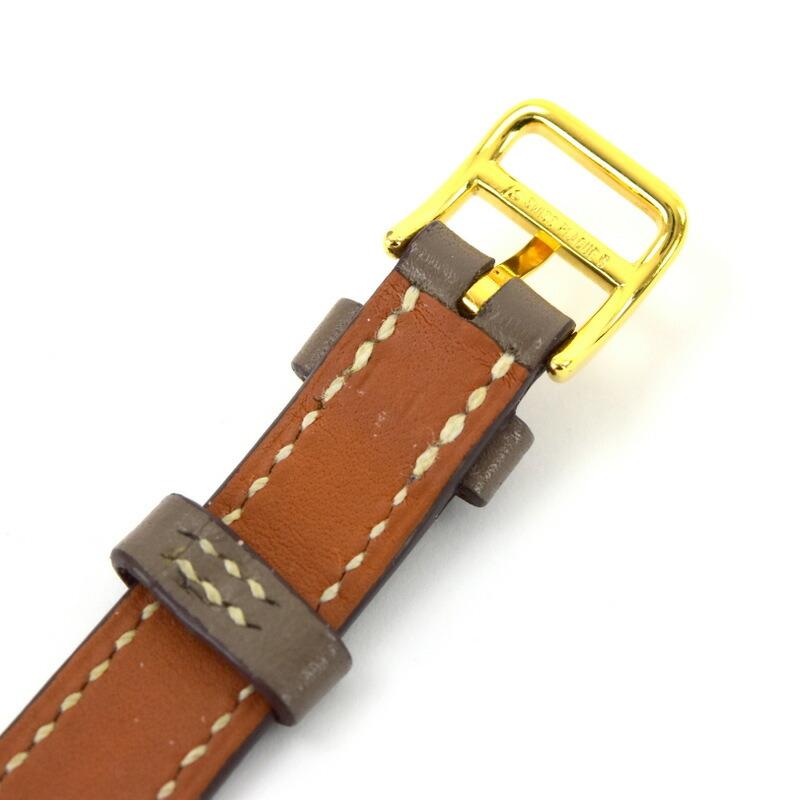 Arceau エルメス アルソー レディースウォッチ SS×GP 革ベルト