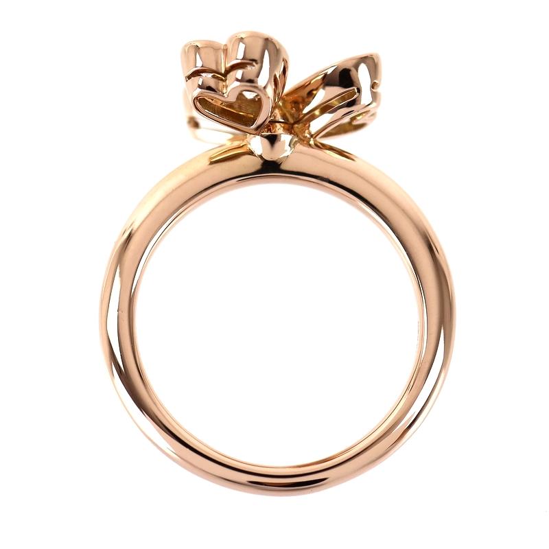 ピキョッティ 指輪 クローバー K18PG ピンクゴールド 12号