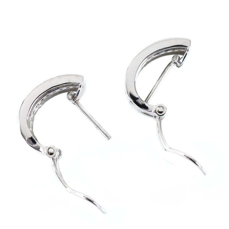 ピアス 18金 レディース ホワイトゴールド K18WG ダイヤ 各0.10ct 2WAY