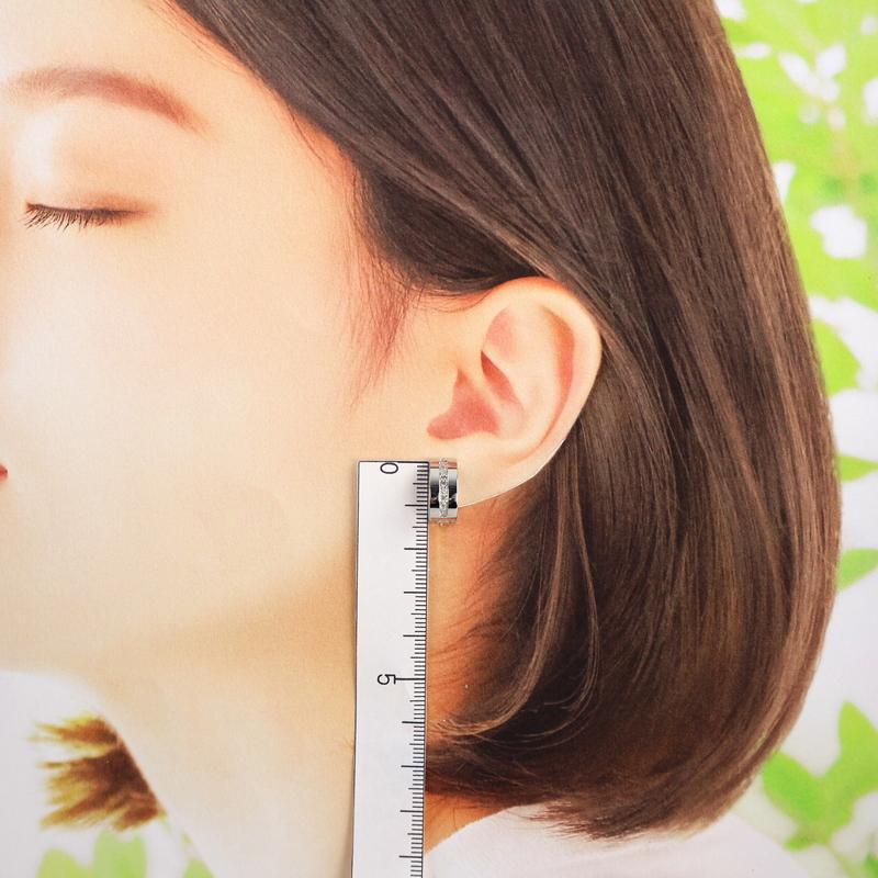 ピアス 18金 レディース ホワイトゴールド K18WG ダイヤ 各0.10ct 2WAY  