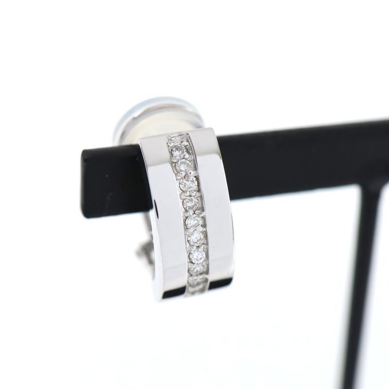 ピアス 18金 レディース ホワイトゴールド K18WG ダイヤ 各0.10ct 2WAY