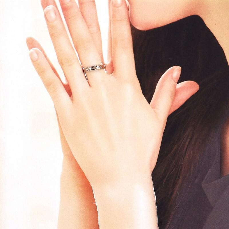 指輪 18金 レディース K18PG ピンクゴールド 9.5号 3.2g ファッション