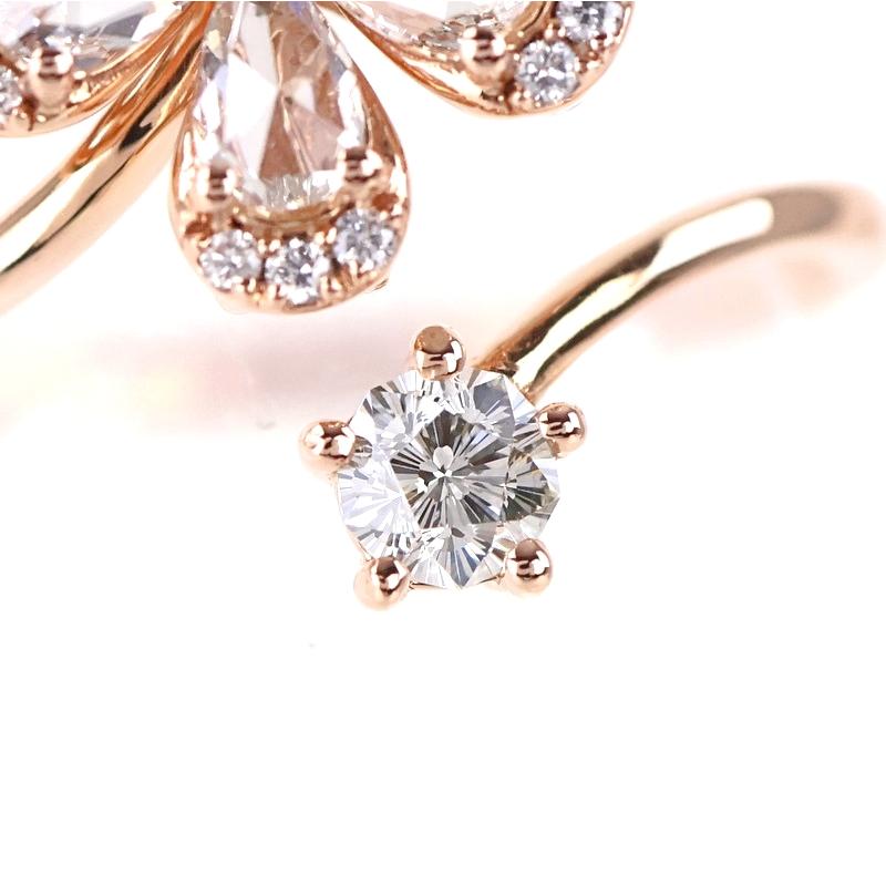 ダイヤ リング 中古 さくらダイヤモンド 0.164ct ダイヤモンド 0.45ct