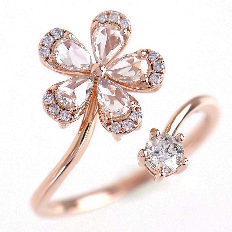 ダイヤ リング 中古 さくらダイヤモンド 0.164ct ダイヤモンド 0.45ct