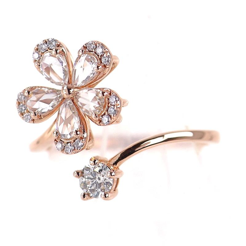ダイヤ リング 中古 さくらダイヤモンド 0.164ct ダイヤモンド 0.45ct