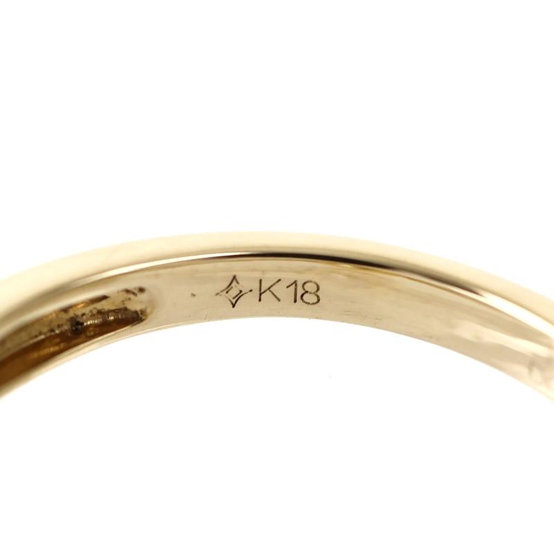 指輪 レディース 18金 14号 ブラウンダイヤ 1.017ct ダイヤ 0.60ct 
