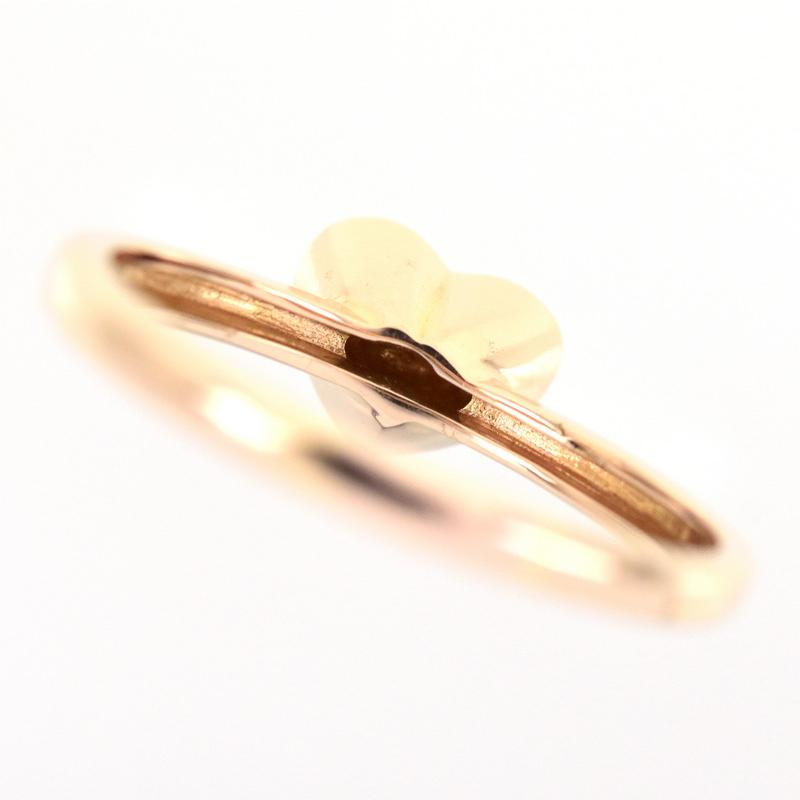 指輪 レディース ハートモチーフ 17号 18金 18k ピンクゴールド
