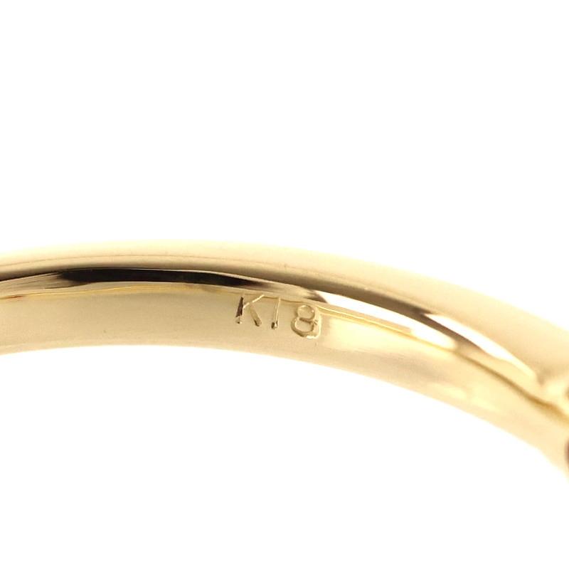 ルビー 指輪 12号 K18YG イエローゴールド ダイヤ 一文字 ジュエリー