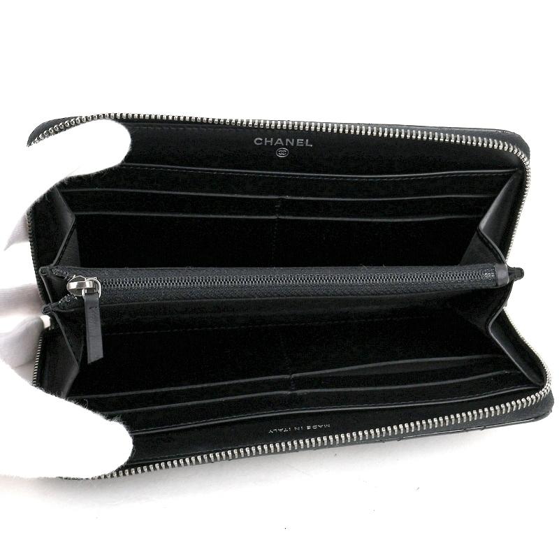 CHANEL シャネル 長財布 マトラッセ ココマーク ブラック CHANEL シャネル 長財布 マトラッセ ココマーク ブラック