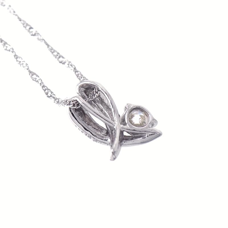 ダイヤモンド ネックレス プラチナ Pt850×900 Xモチーフ クロス