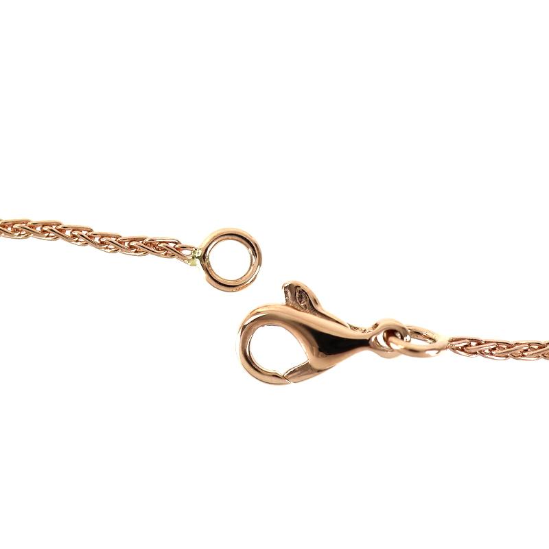 ピキョッティ ネックレス 18金 K18PG クロスモチーフ ダイヤ 0.21ct 