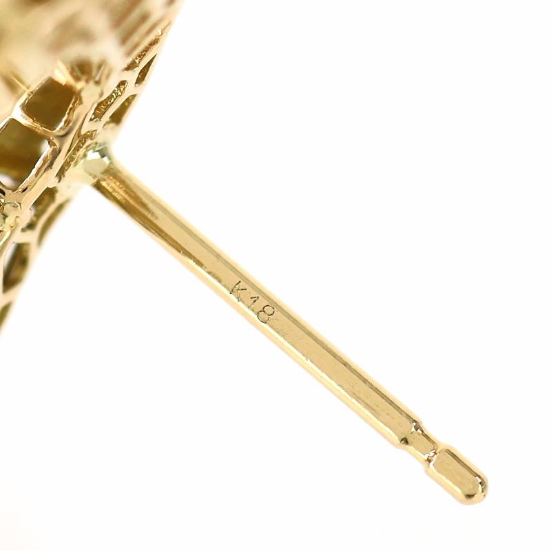 ピアス 18金 K18YG スネークモチーフ 両耳用 1.7g サークルモチーフ スタッドピアス アクトワン_6