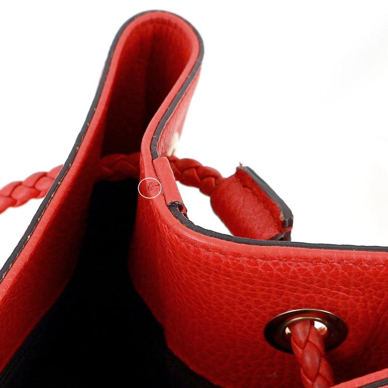 GUCCI レッド スエード バックパック GUCCI グッチ バンブー リュックサック バックパック スエード レザー