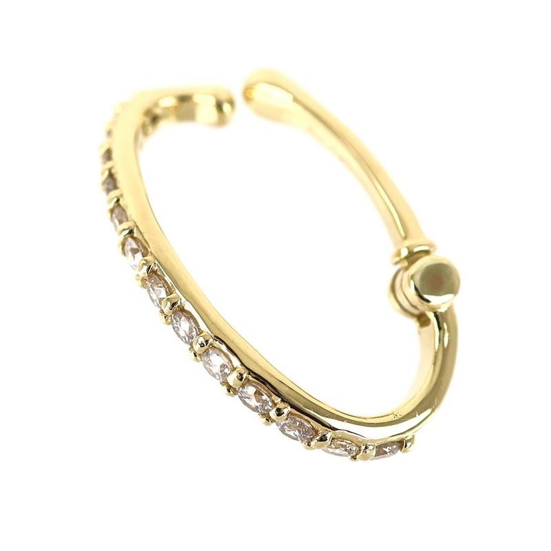 イヤーカフ イヤークリップ 片耳用 18k 18金 イエローゴールド
