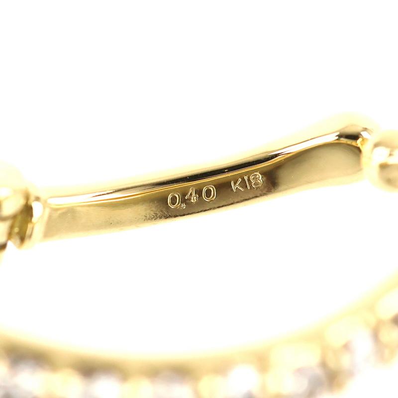 イヤーカフ イヤークリップ 片耳用 18k 18金 イエローゴールド