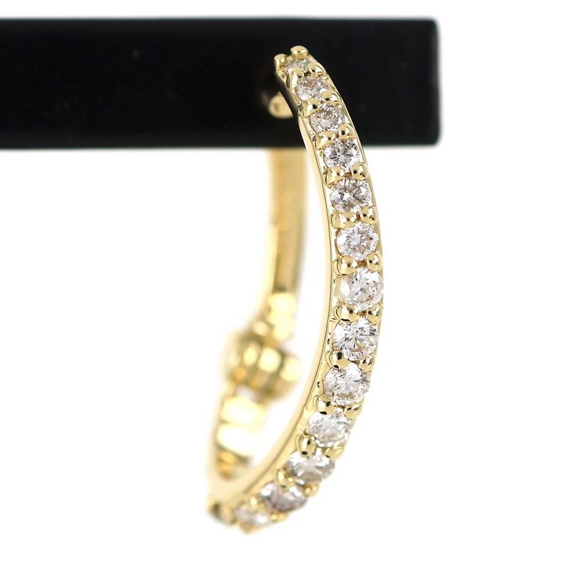 イヤーカフ イヤークリップ 片耳用 18k 18金 イエローゴールド 