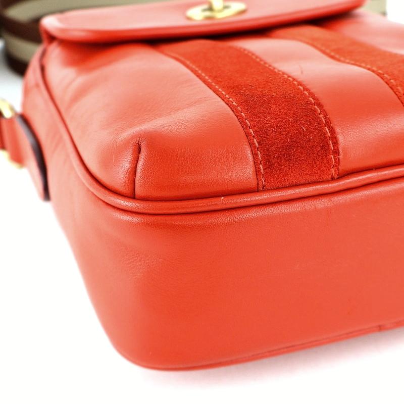 COACH（コーチ） バッグ オレンジ色 ショルダーバッグ レザー×スエード