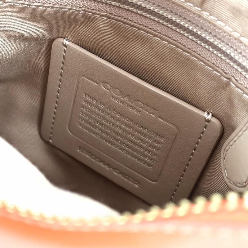 COACH（コーチ） バッグ オレンジ色 ショルダーバッグ レザー×スエード 