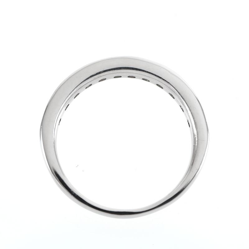 指輪 レディース プラチナ900 11号 ハーフエタニティ P900 ダイヤ 0.50