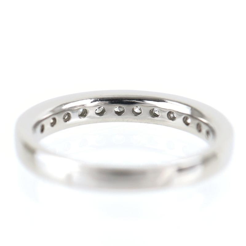 指輪 レディース プラチナ900 11号 ハーフエタニティ P900 ダイヤ 0.50