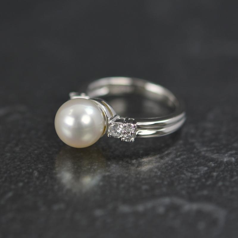 プラチナk18 真珠 リング プラチナ/K18リング(コンビカラー)《22T10180》 | 京セラ