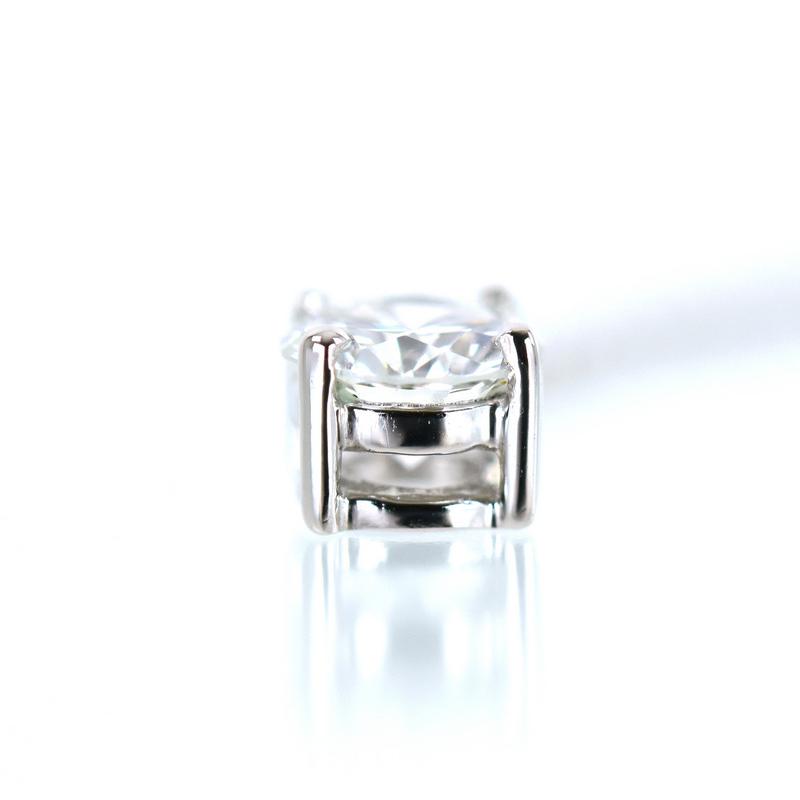 ダイヤモンド ネックレス 0.252ct プラチナ 1粒ダイア G-SI1-GOOD 小豆チェーン ジュエリー ソーティング付き レディース アクトワンオリジナル 新品の画像