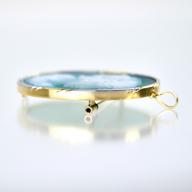 カメオ ブローチ ペンダントトップ 2WAY アクセサリー レディース