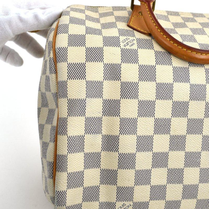 スピーディ ルイヴィトン バッグ レディース ダミエ アズール