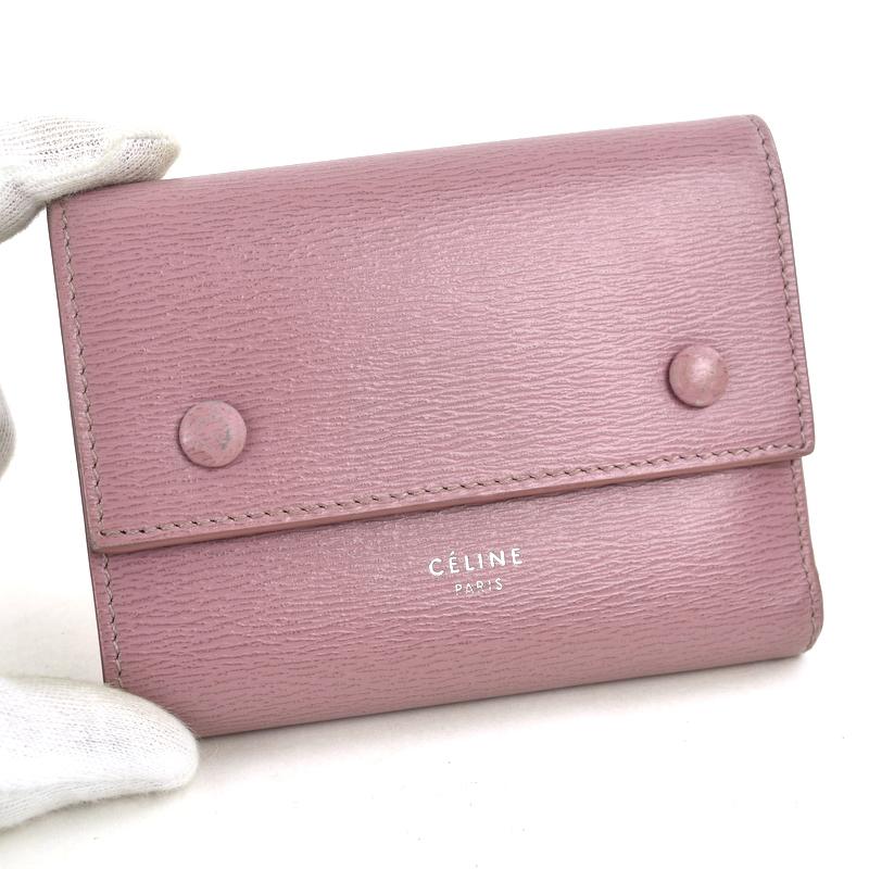 CELINE（セリーヌ） 財布 レザー ミディアム フラップ マルチ