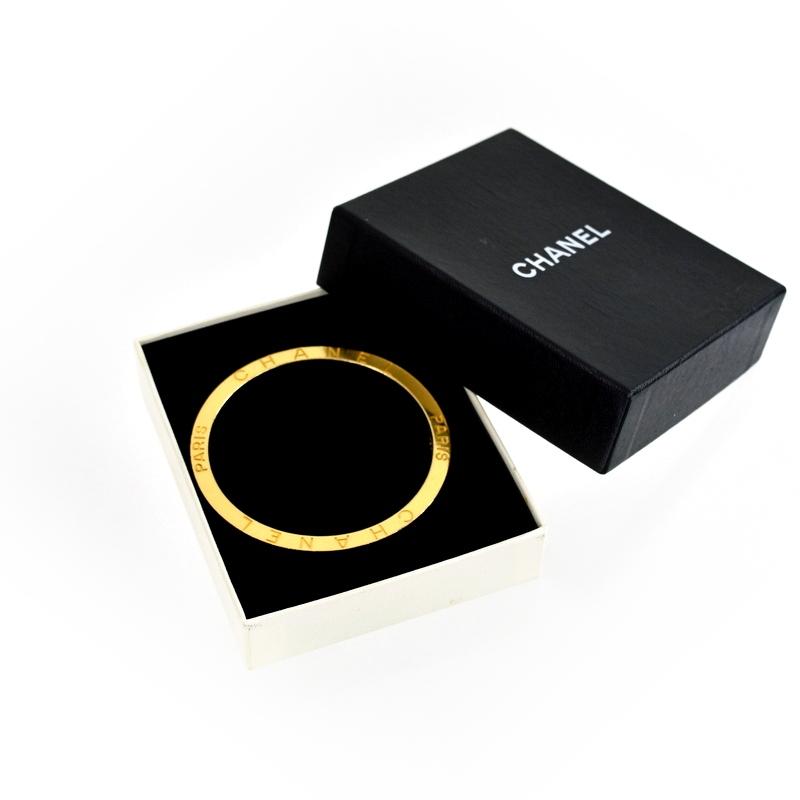 CHANEL（シャネル） バングル アクセサリー ゴールド×ブラック