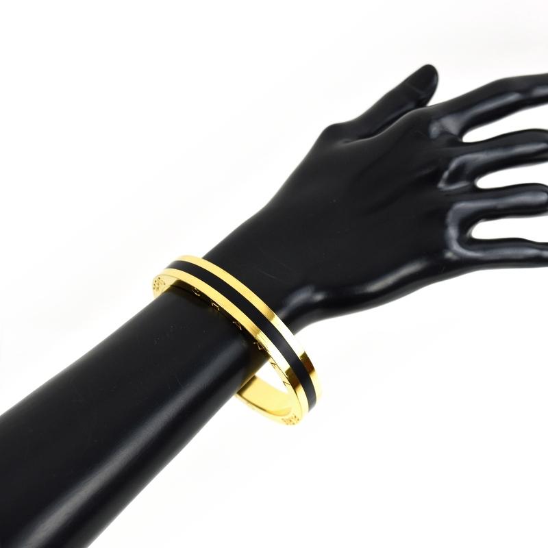 CHANEL（シャネル） バングル アクセサリー ゴールド×ブラック