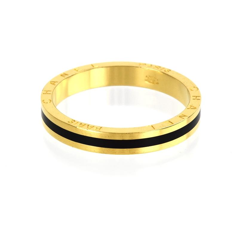 CHANEL シャネル バングル アクセサリー ゴールド×ブラック