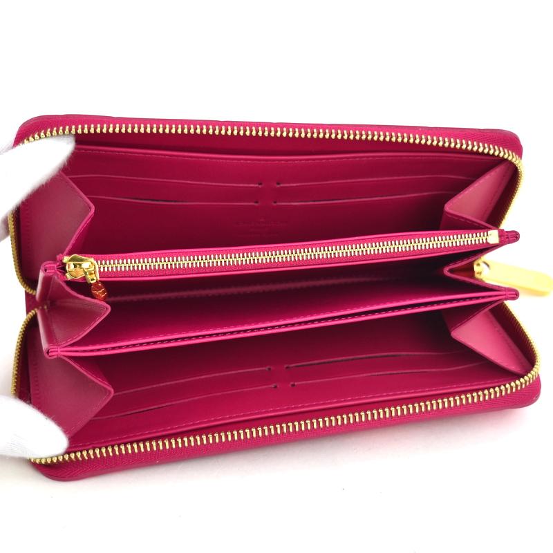 【やや使用感あり】 Louis Vuitton ルイ・ヴィトン Vernis ヴェルニ イカットフラワー ジッピーウォレット  2013年限定ライン M90019 ローズアンディアン／ヴェルニレザー LOUIS VUITTON - 【やや使用感あり】 Louis Vuitton ルイ・ヴィトン