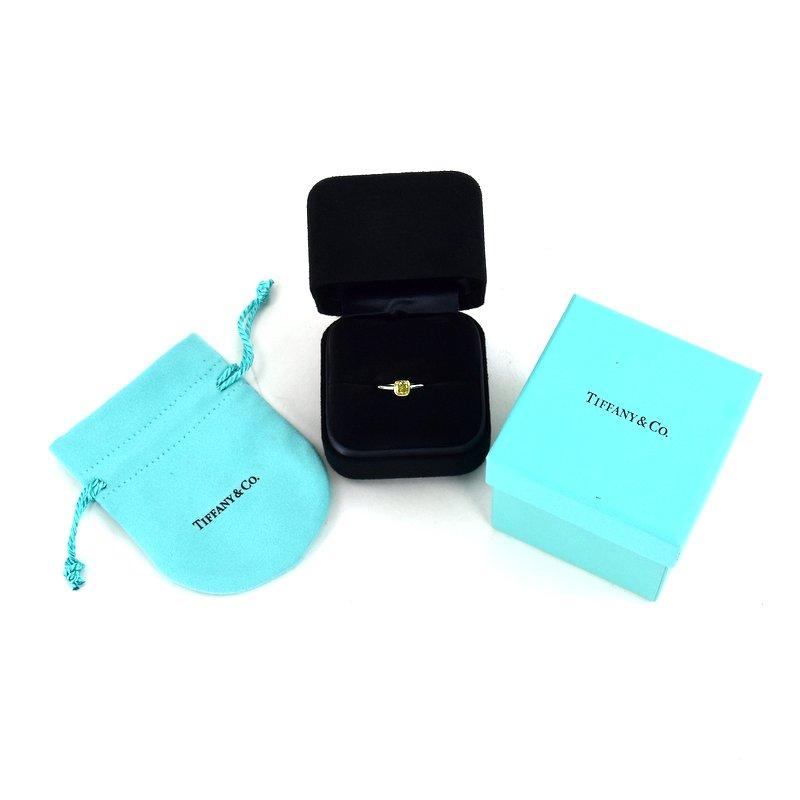 TIFFANY&Co. ティファニー リング イエローダイヤ 1粒 プラチナ TIFFANY&Co. ティファニー リング イエローダイヤ 1粒 プラチナ