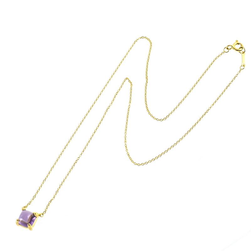 TIFFANY&Co. ティファニー ネックレス アメジスト イエローゴールド 18